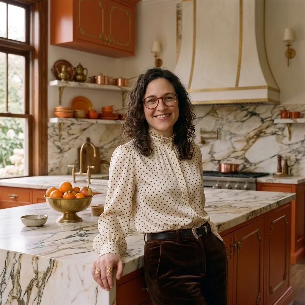 Denise in her kitchen