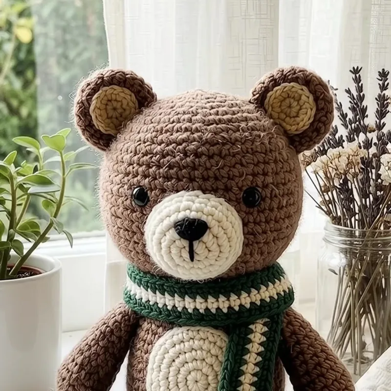 Cozy Bear in a Scarf Amigurumi Crochet Pattern step detail