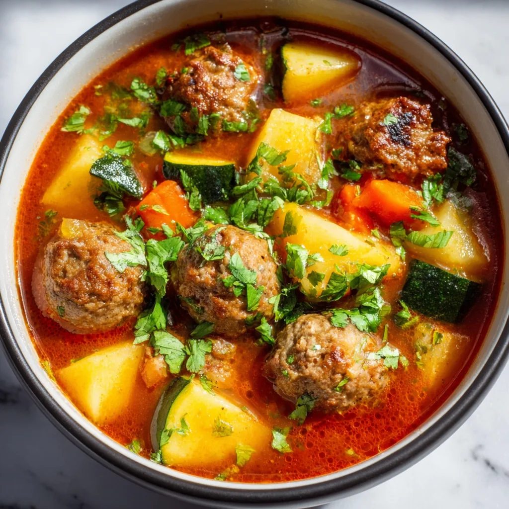 Albóndigas Meatball & Vegetable Soup