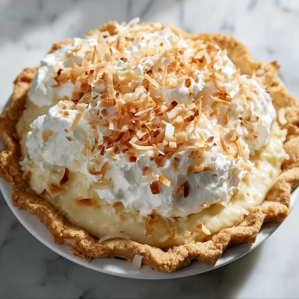 Old-Fashioned Toasted Coconut Cream Pie