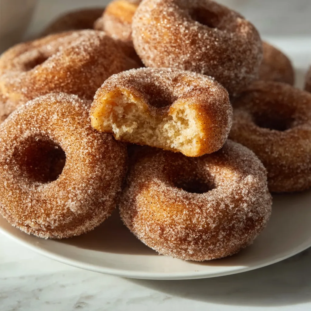 Baked Apple Cider Cinnamon Sugar Donuts