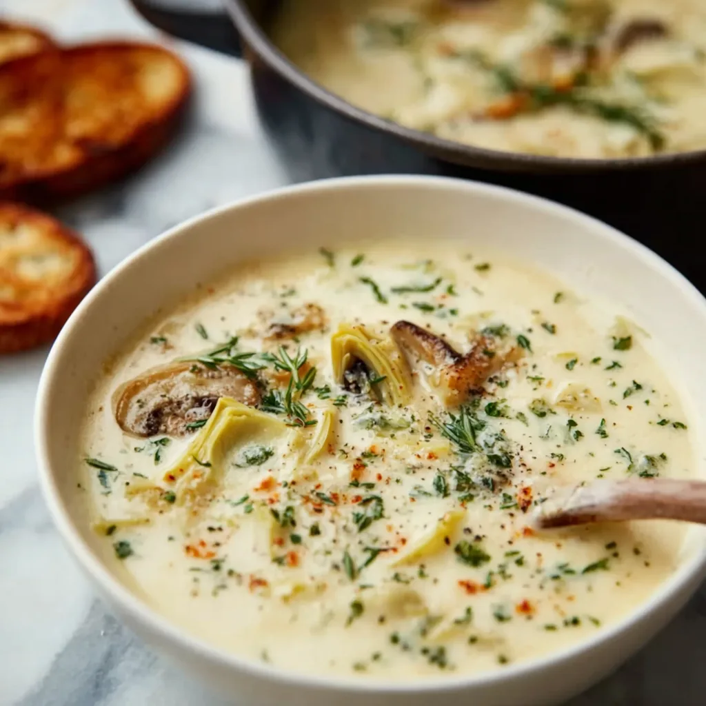 Silky Artichoke & Thyme Soup