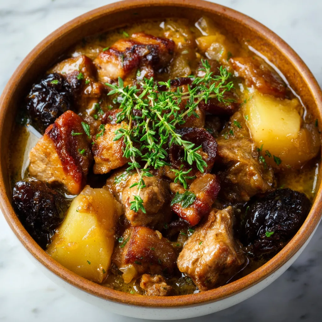 Farmhouse Pork, Apple & Prune Stew