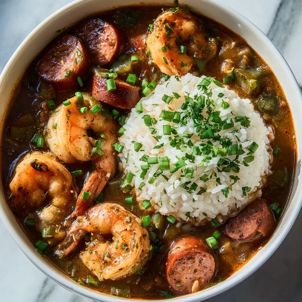 Smoky Shrimp & Andouille Gumbo