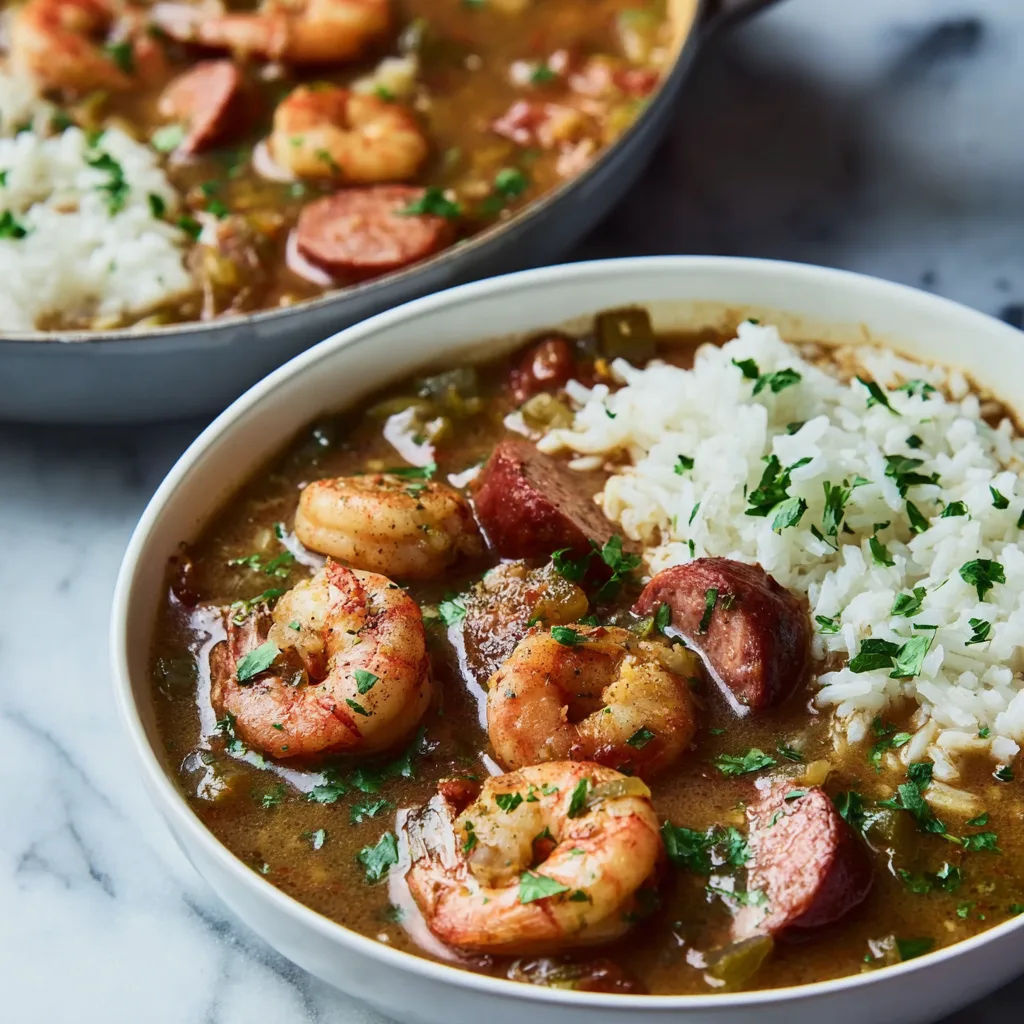 Smoky Shrimp & Andouille Gumbo