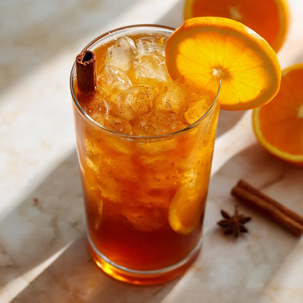 Orange Peel & Cinnamon Iced Tea