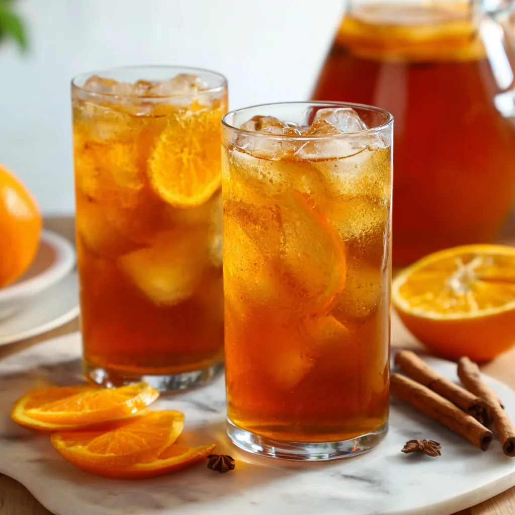 Orange Peel & Cinnamon Iced Tea