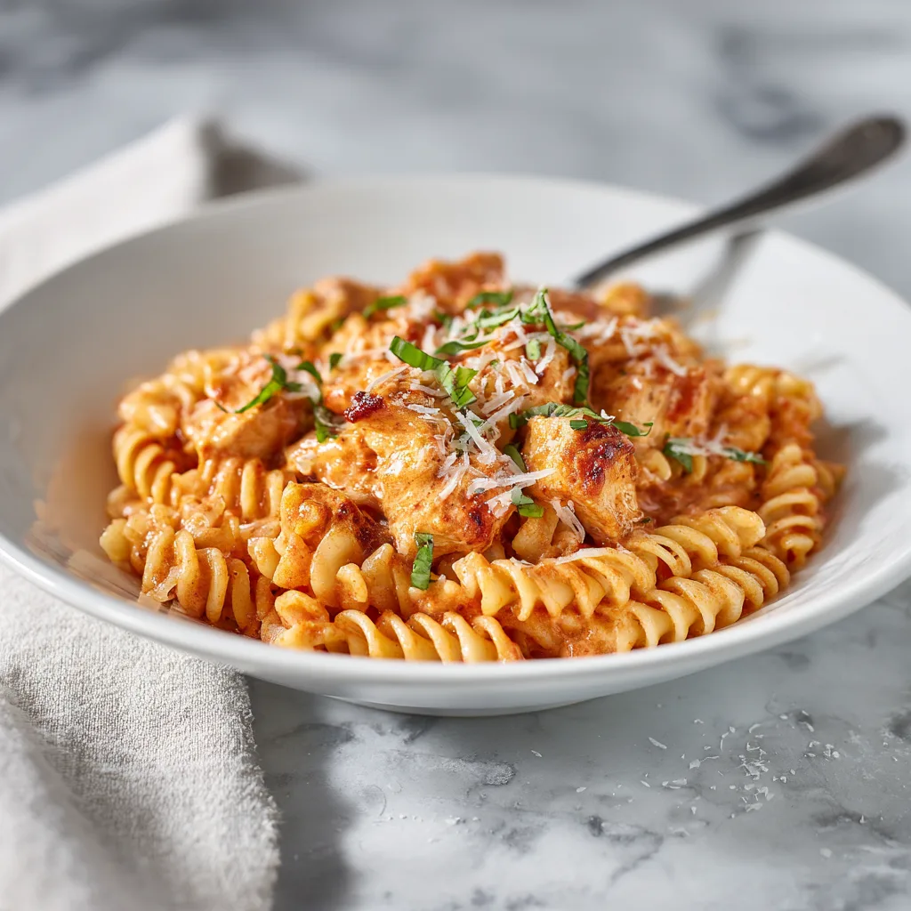 Tomato Cream Chicken Rigatoni