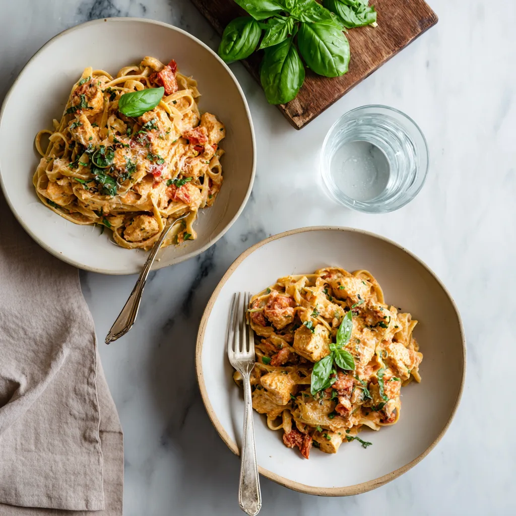 Tomato Cream Chicken Rigatoni