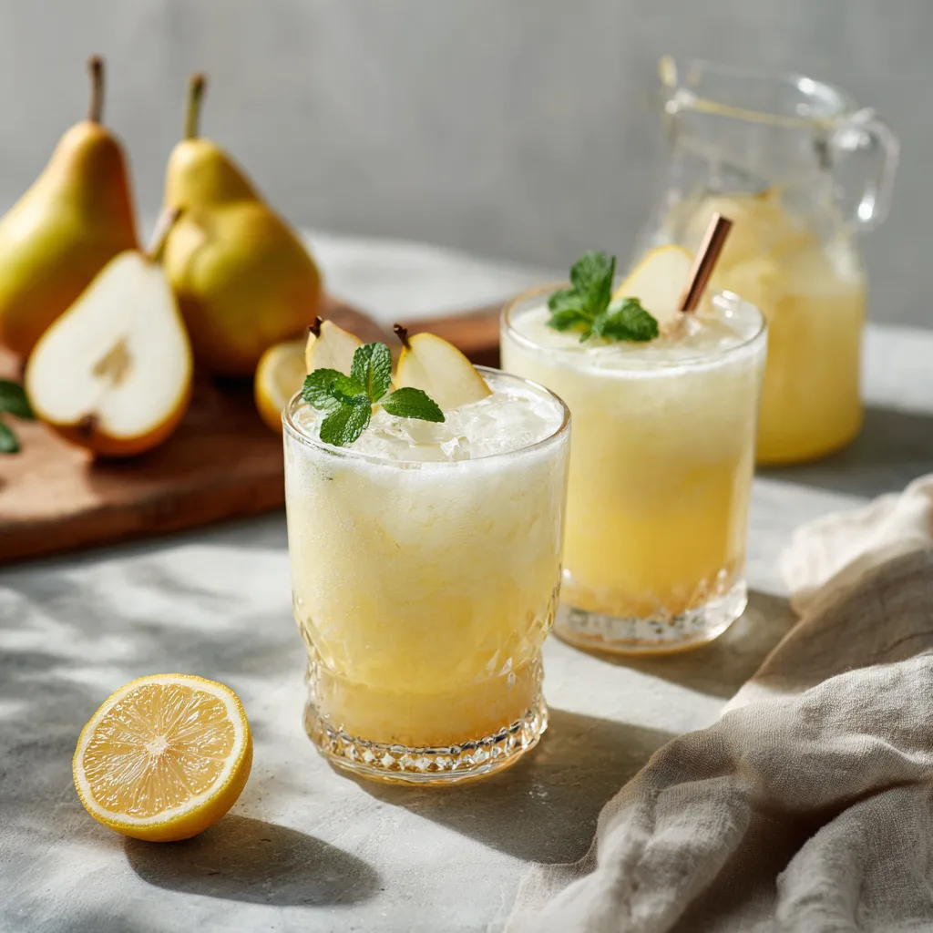 Pear & Lemon Velvet Lemonade
