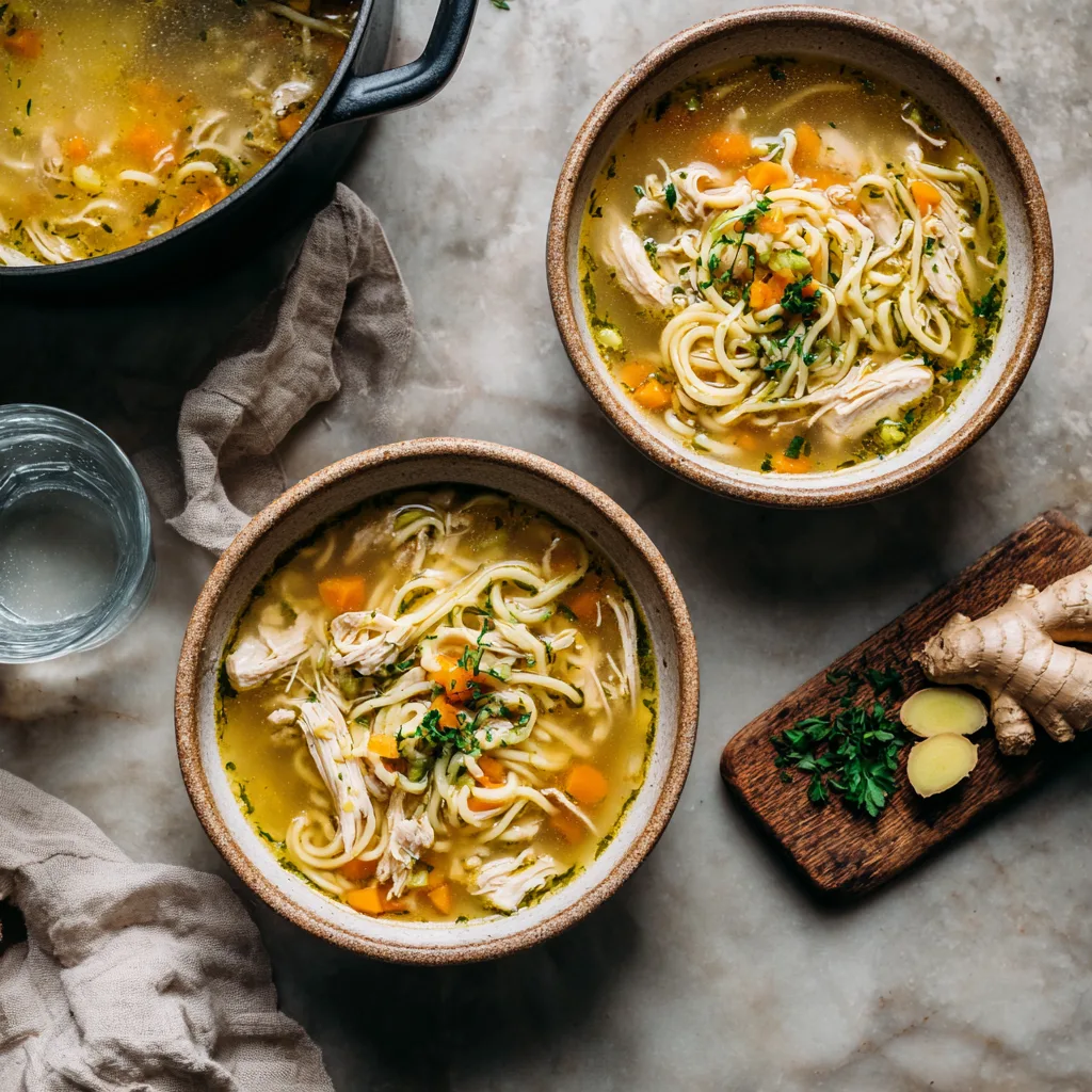 Ginger-Garlic Chicken Noodle Soup