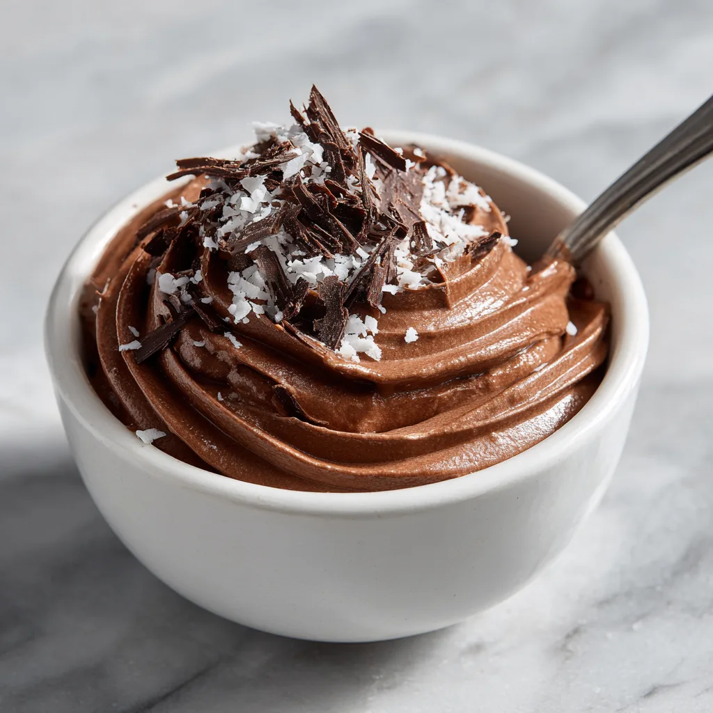 3-Ingredient Dark Chocolate Coconut Mousse