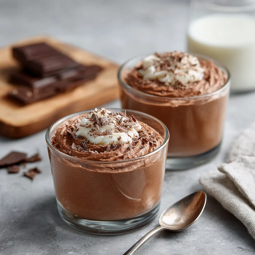 3-Ingredient Dark Chocolate Coconut Mousse
