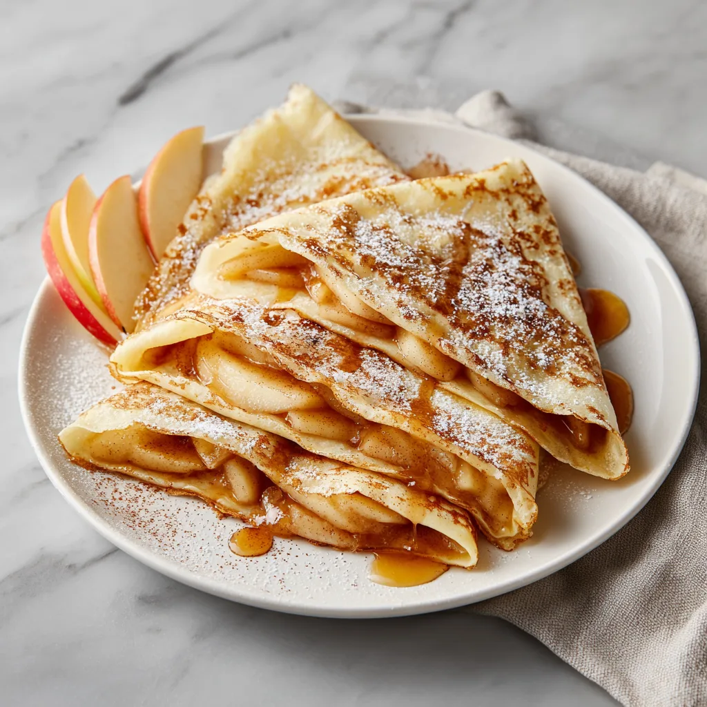 Brown Sugar Apple Crêpes
