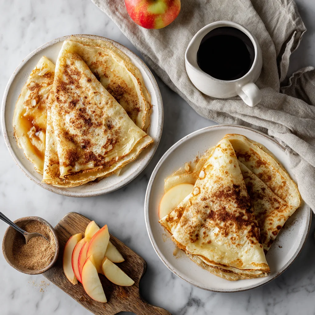 Brown Sugar Apple Crêpes